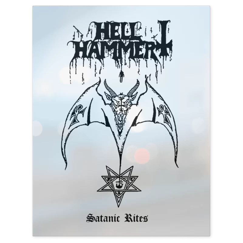 Hellhammer Satanic Rites – Print Metálico