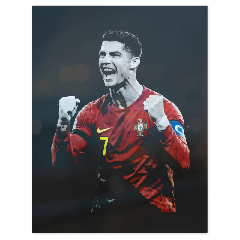 Cristiano Ronaldo Portugal – Print Metálico