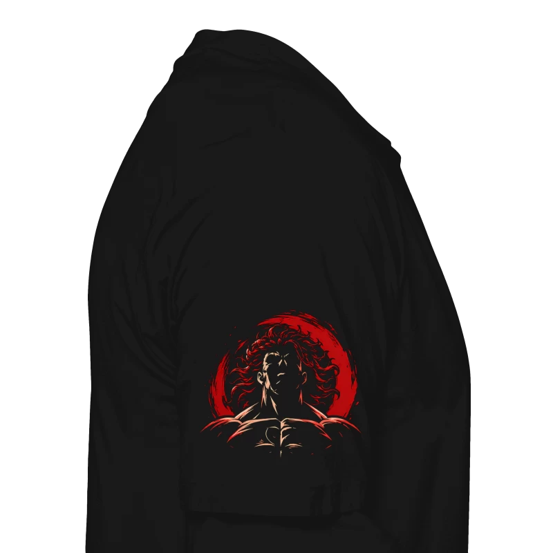 Polera Anime Baki Yujiro Hanma Pose Dominante | Frente + Manga