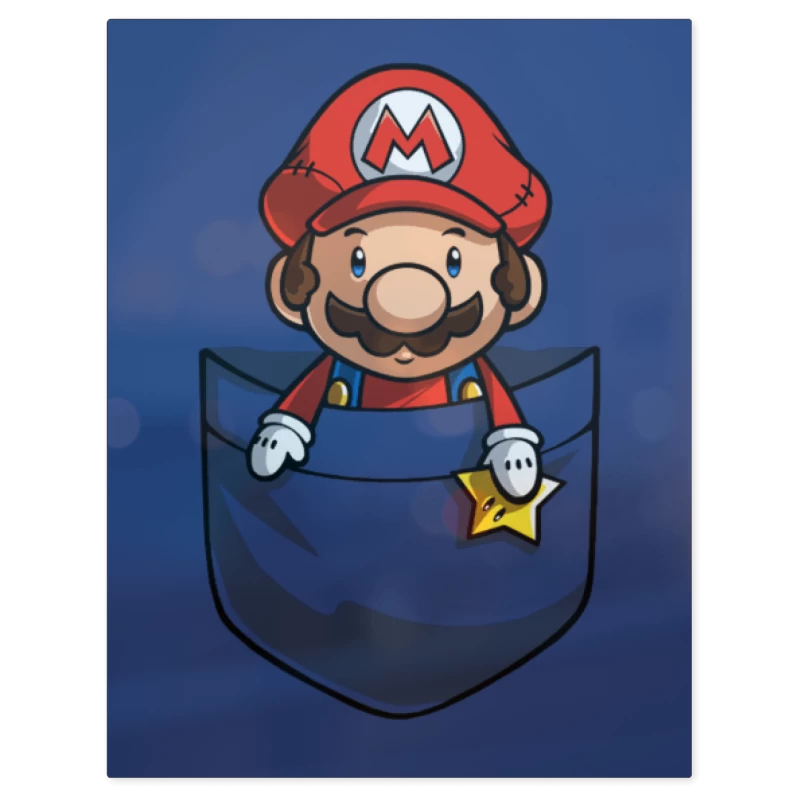 Super Bigote de Bolsillo – Print Metálico