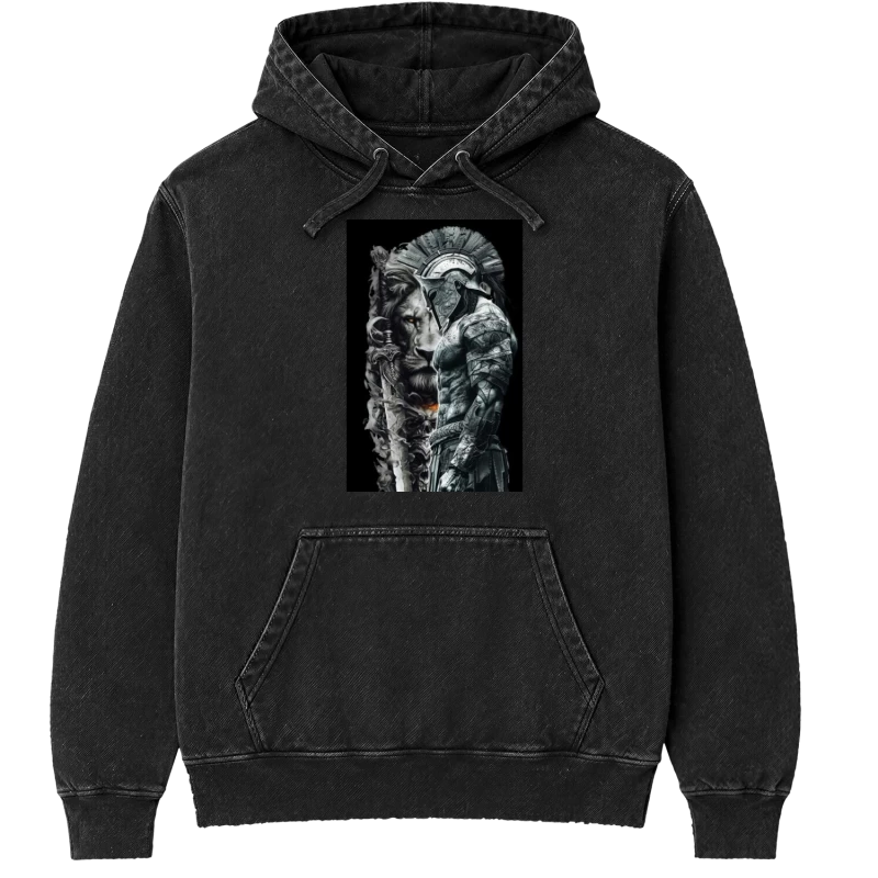 Polerón canguro Acid Wash
