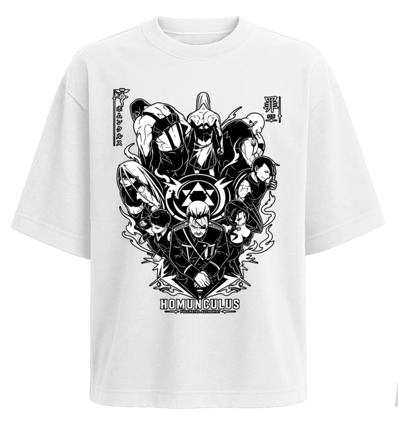Polera Fullmetal Alchemist Homunculus Seven Deadly Sins