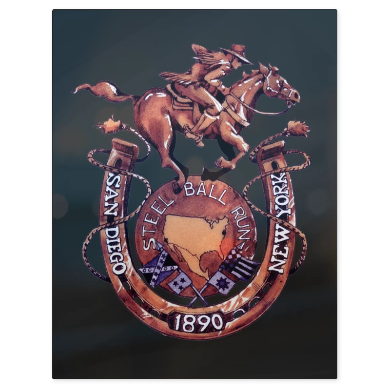 Steel Ball Run NY – Print Metálico
