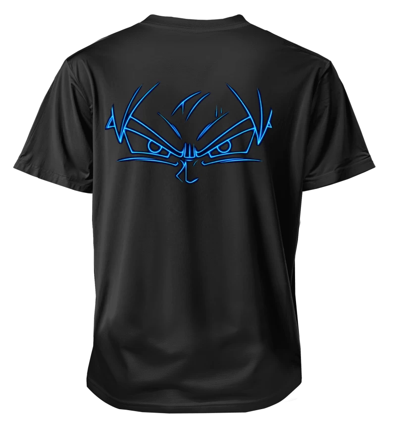 Polera Anime Dragon Ball Goku Blue Kaioken | Frente + Espalda