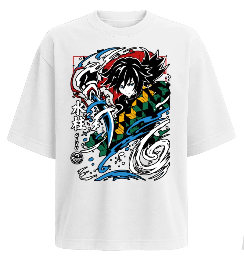 Polera Demon Slayer Tomioka Water Hashira