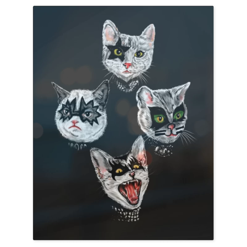 Kiss Cat – Print Metálico