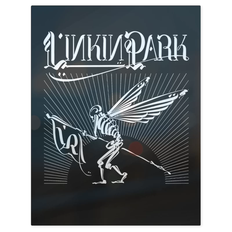 Linkin Park Skull Theory – Print Metálico