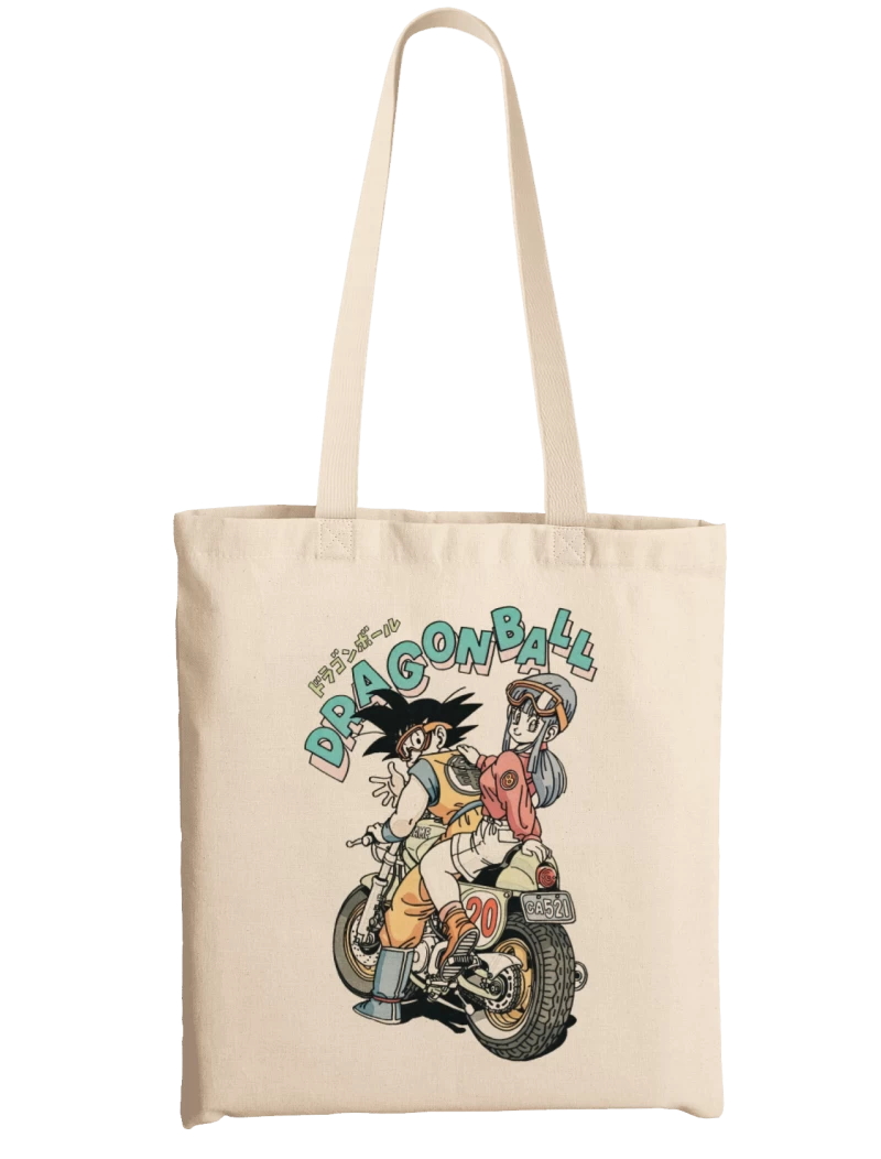 Tote Bag Goku y Bulma - Dragon ball