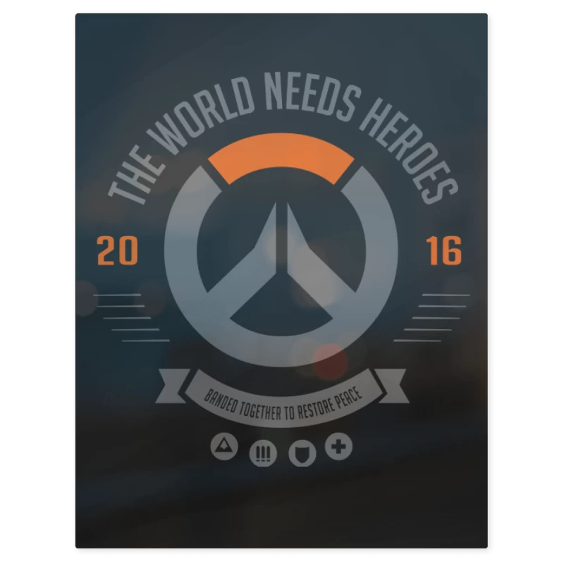 The World Needs Heroes – Print Metálico