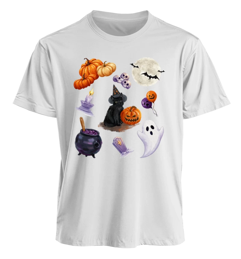 Polera Halloween Estilo Pintura