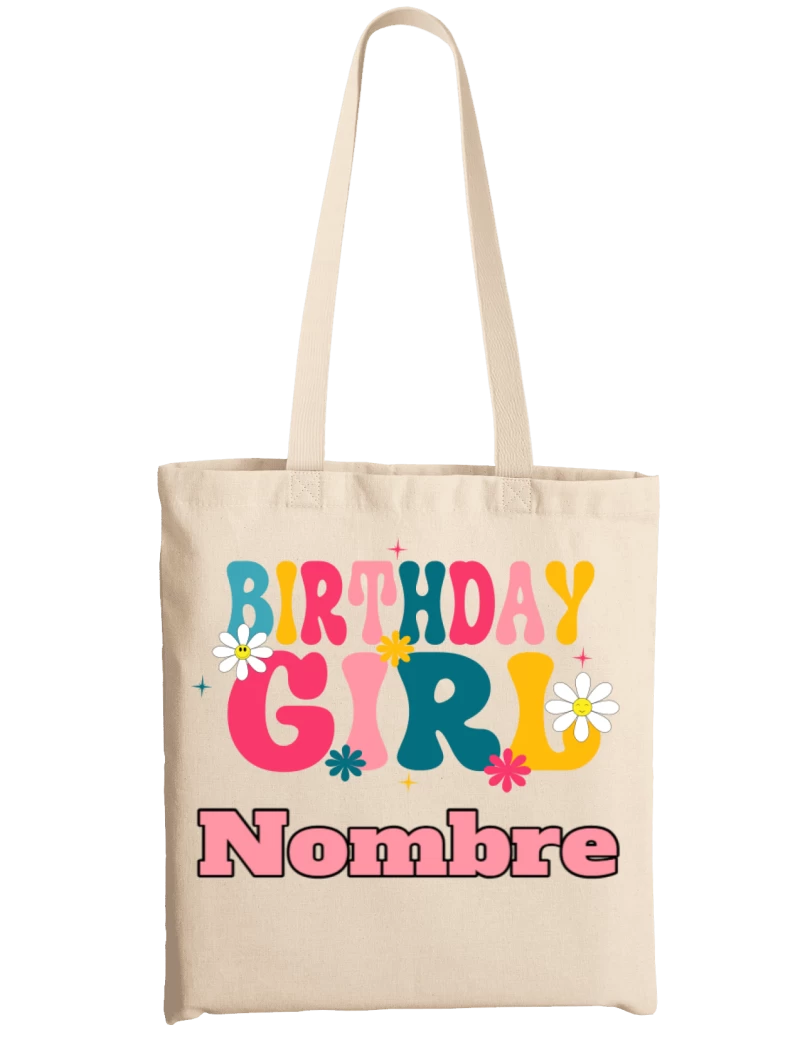 (Personalizable) Totebag Birthday Girl