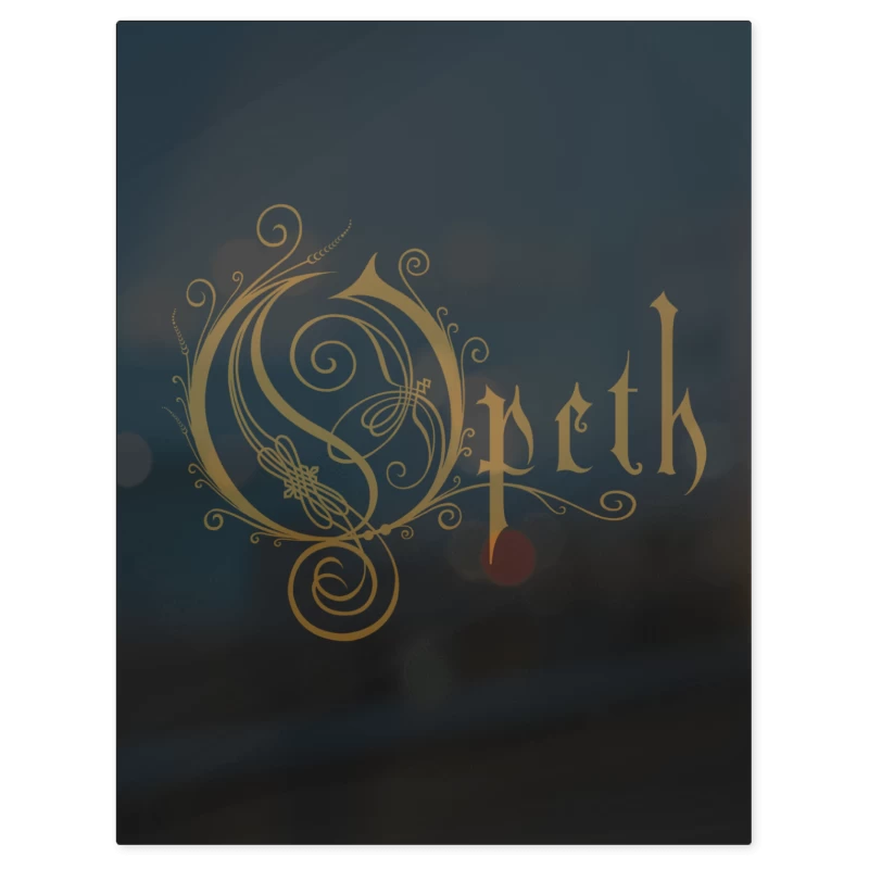 Opeth Logo N – Print Metálico
