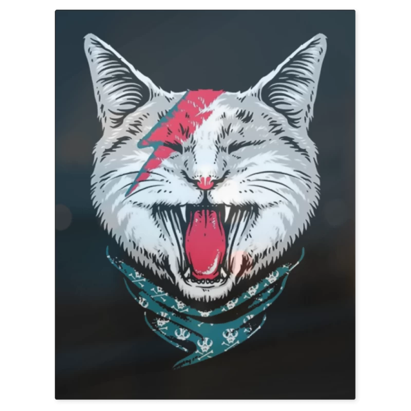 Cat Bowie – Print Metálico