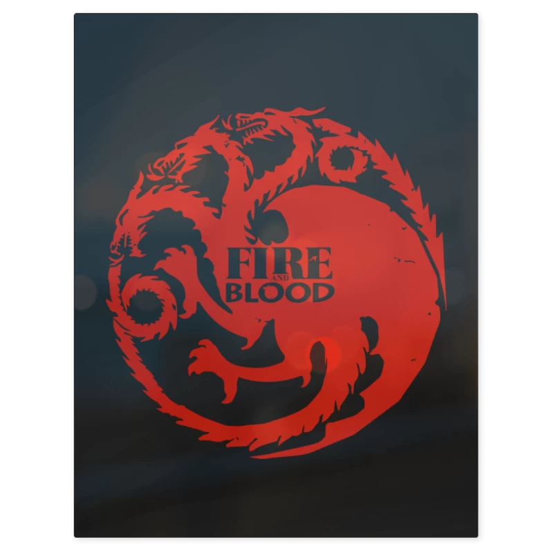 Fire and Blood – Print Metálico