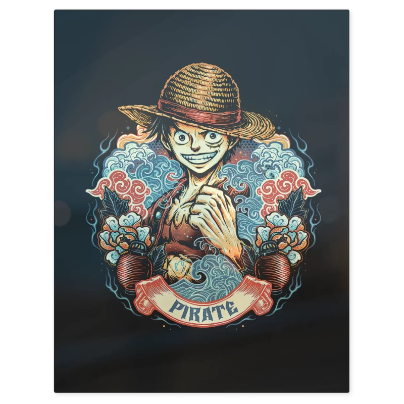 Luffy Pirata Legendario – Print Metálico