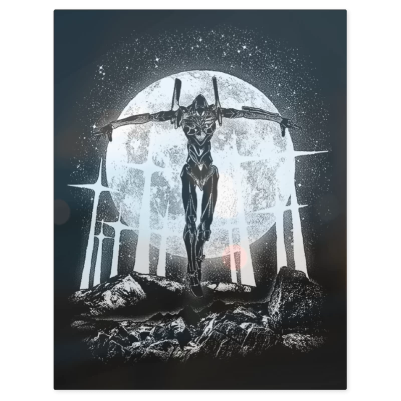 Evangelion Moon – Print Metálico