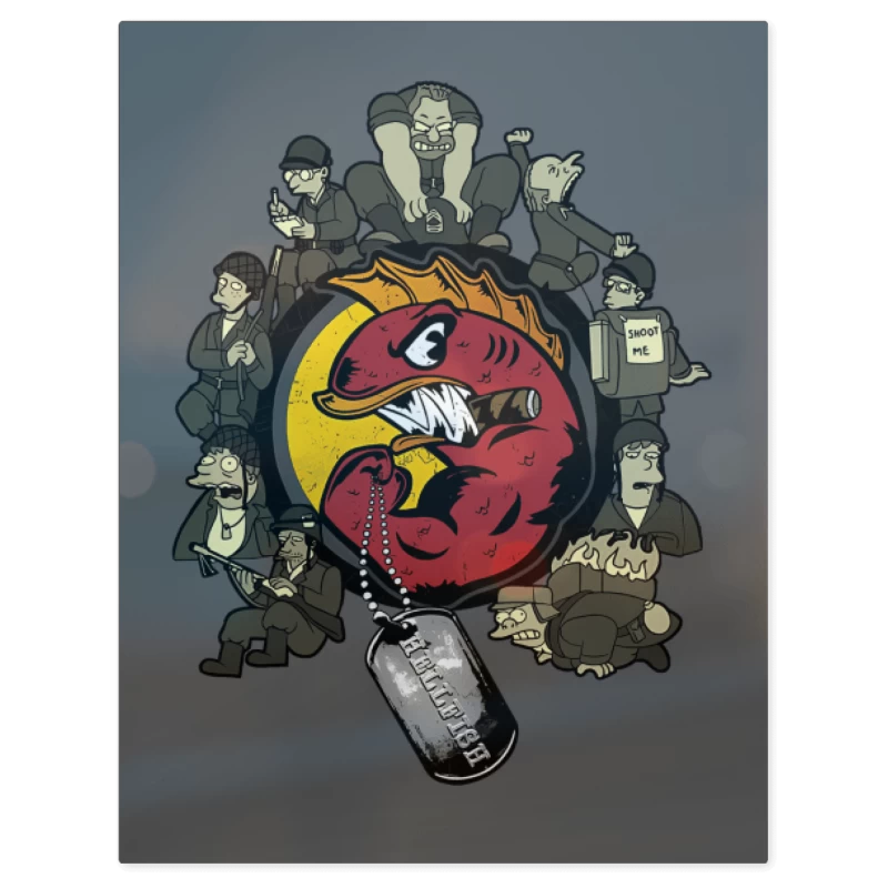 Hellfish – Print Metálico
