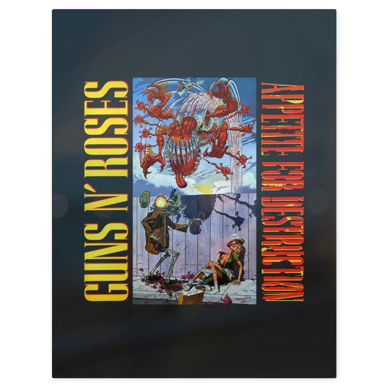Appetite for Destruction Guns N Roses – Print Metálico