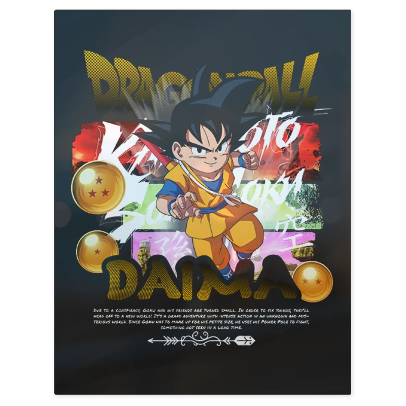 Kakaroto Daima – Print Metálico