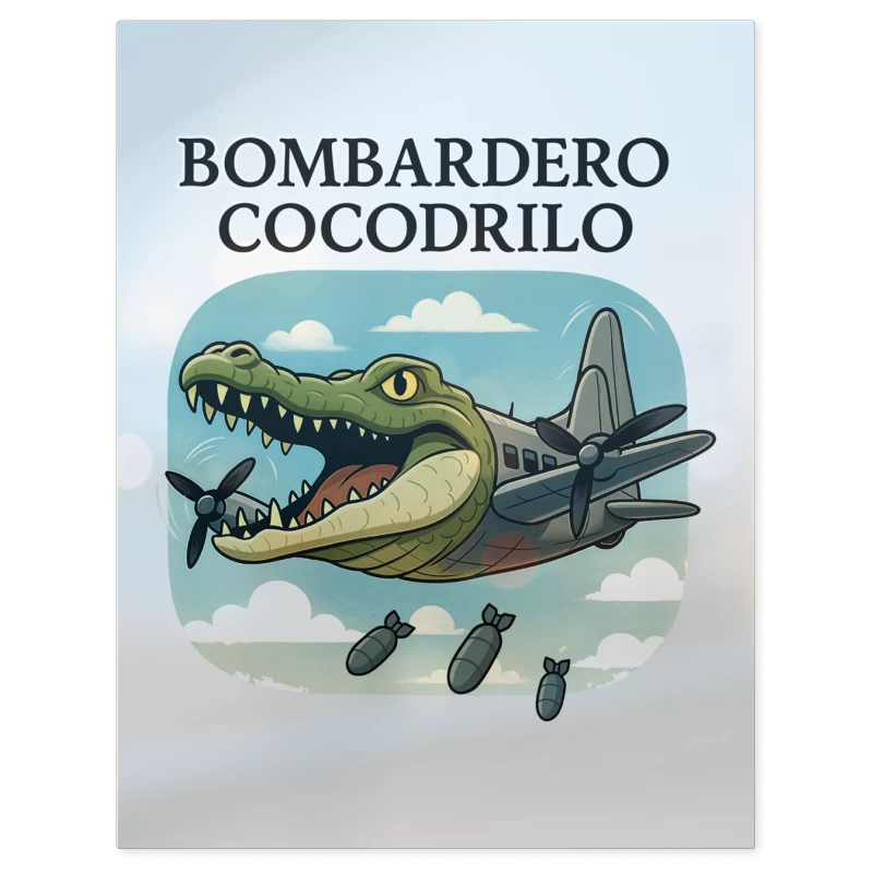 Bombardero Cocodrilo – Print Metálico