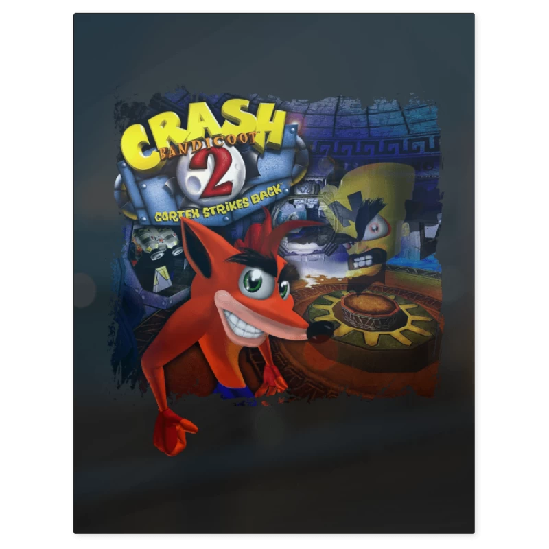 Crash Bandicoot 2 Cortex Strikes Back – Print Metálico