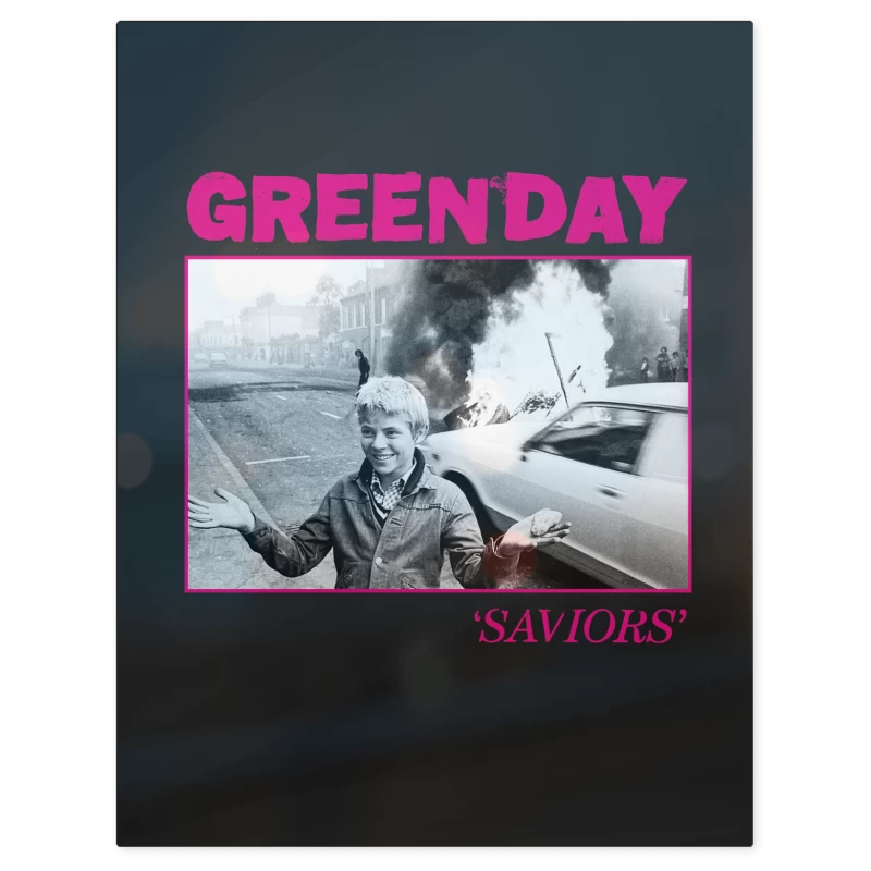 Green Day Saviors – Print Metálico