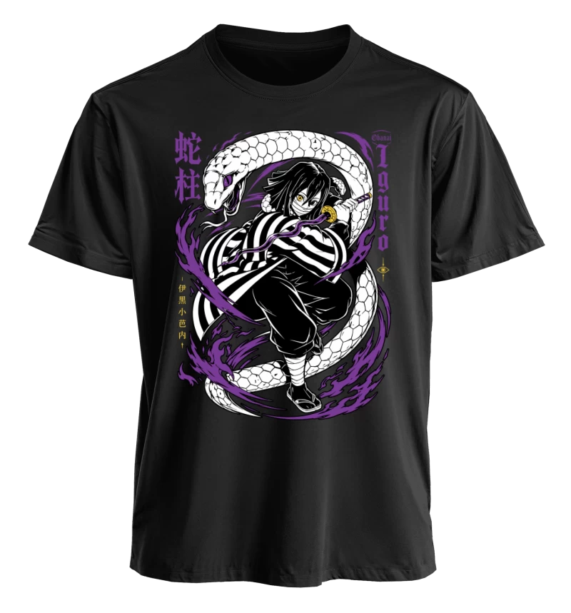 Polera Demon Slayer Obanai Iguro Serpent Hashira