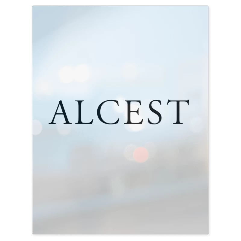 Alcest Logo I N – Print Metálico