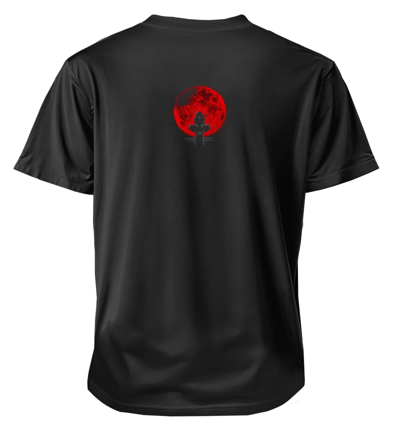 Polera Itachi Uchiha Naruto Shippuden | Frente + Espalda