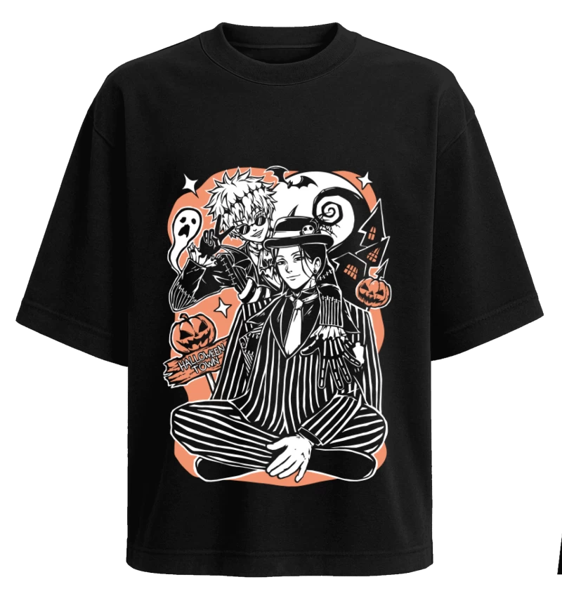 Polera negra - Satoru y Geto - Jujutsu Kaisen - Twisted Wonderland - Halloween