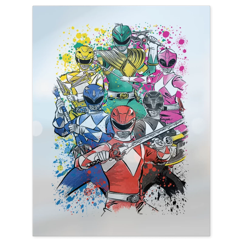 Power Rangers Clásicos – Print Metálico