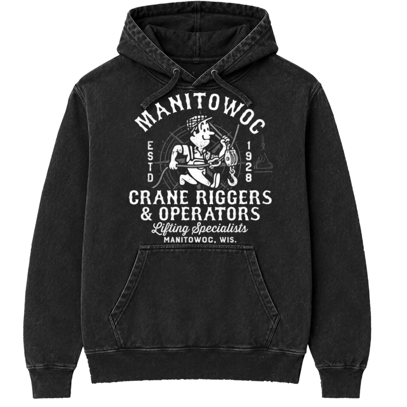 Polerón canguro Acid Wash