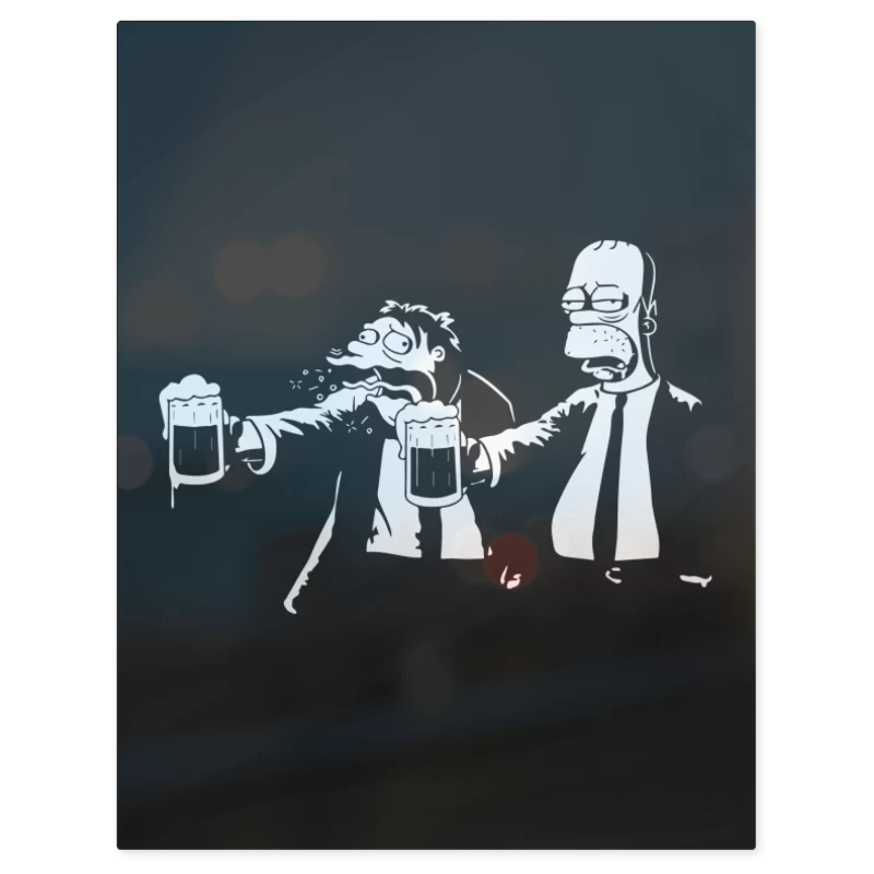 Borrachos Fiction – Print Metálico