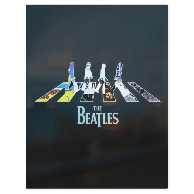 The Beatles Discos – Print Metálico