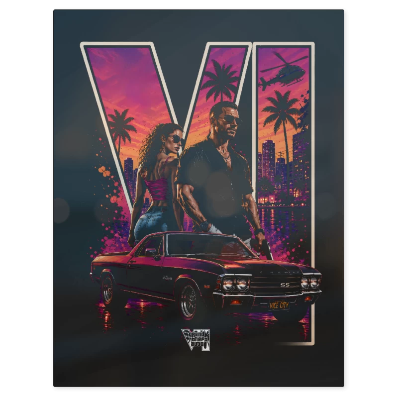 Grand Theft Auto VI – Print Metálico