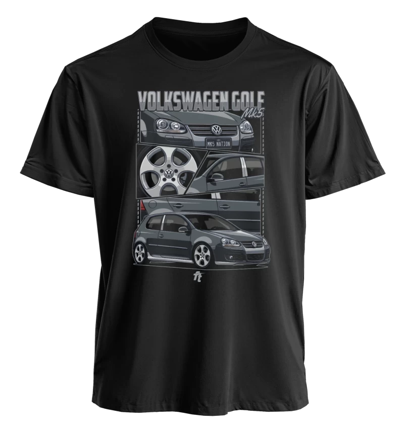 Polera polo cuello redondo / Volkswagen Golf