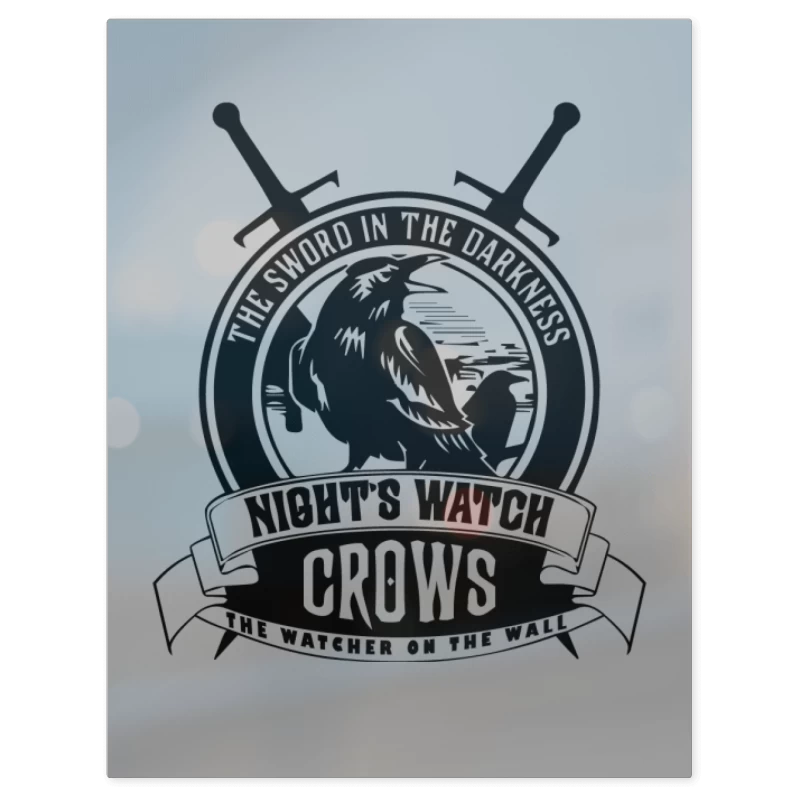 Crows – Print Metálico