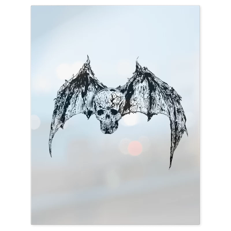 Avenged Sevenfold Calavera Murcielago – Print Metálico