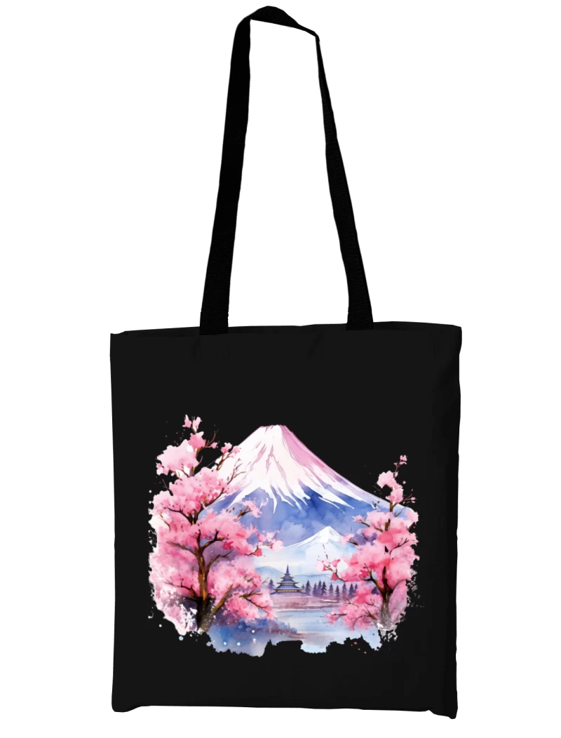 Totebag Japan Sakura Fuji Landscape