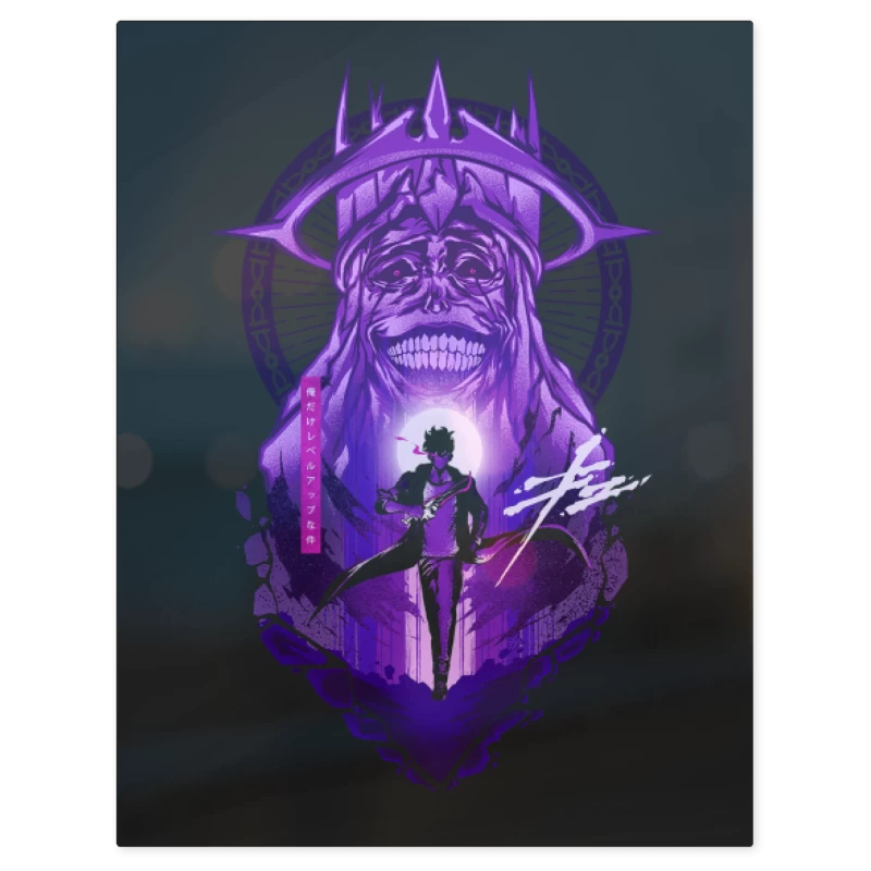 Solo Leveling Monarca – Print Metálico