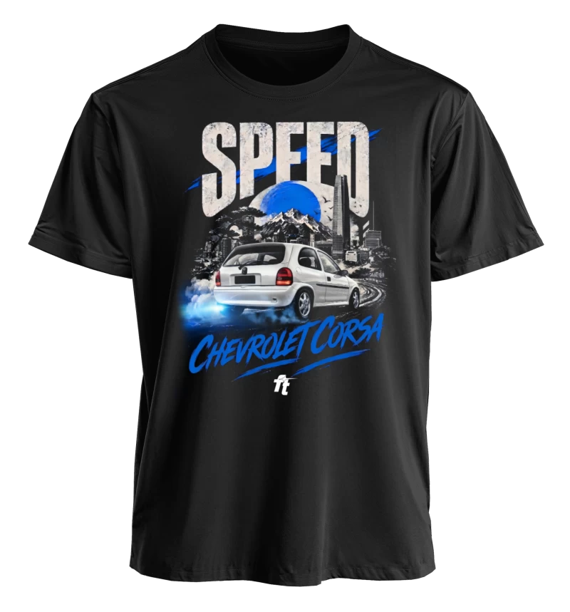 Polera polo cuello redondo / Chevrolet Corsa