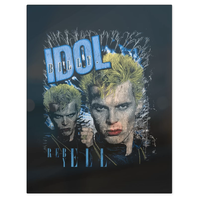 Billy Idon Rebel Yell – Print Metálico