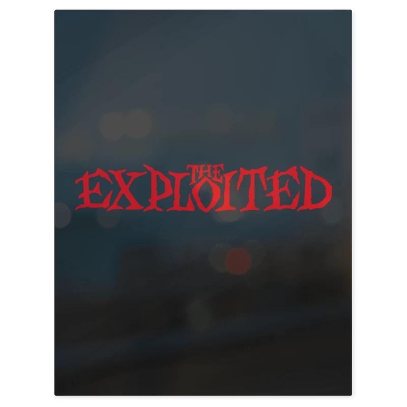 The Exploited Logo – Print Metálico