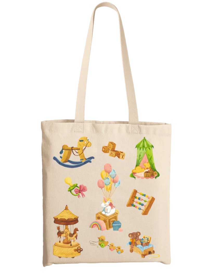 Totebag Baby Shower Juguetes