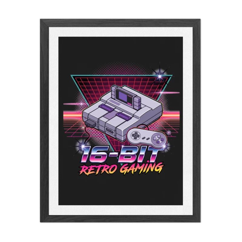 Cuadro Super Nintendo SNES – 16-Bit Retro Gaming