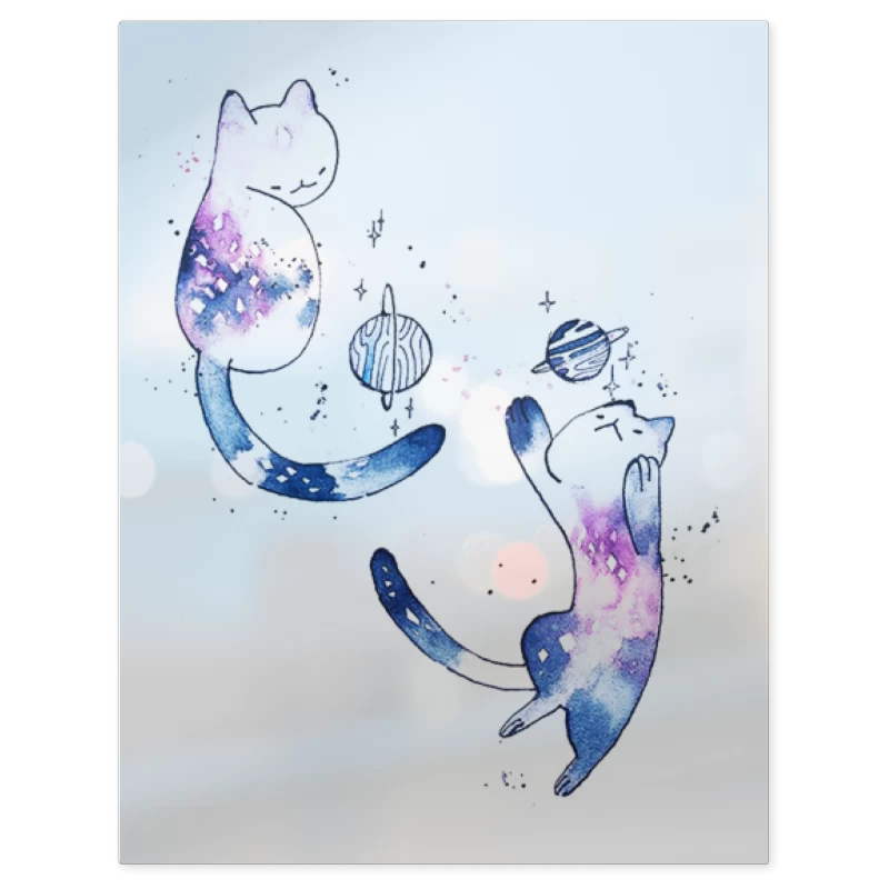 Gatitos Jugando – Print Metálico