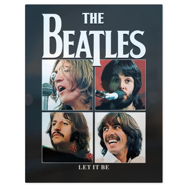The Beatles Let It Be V2 – Print Metálico