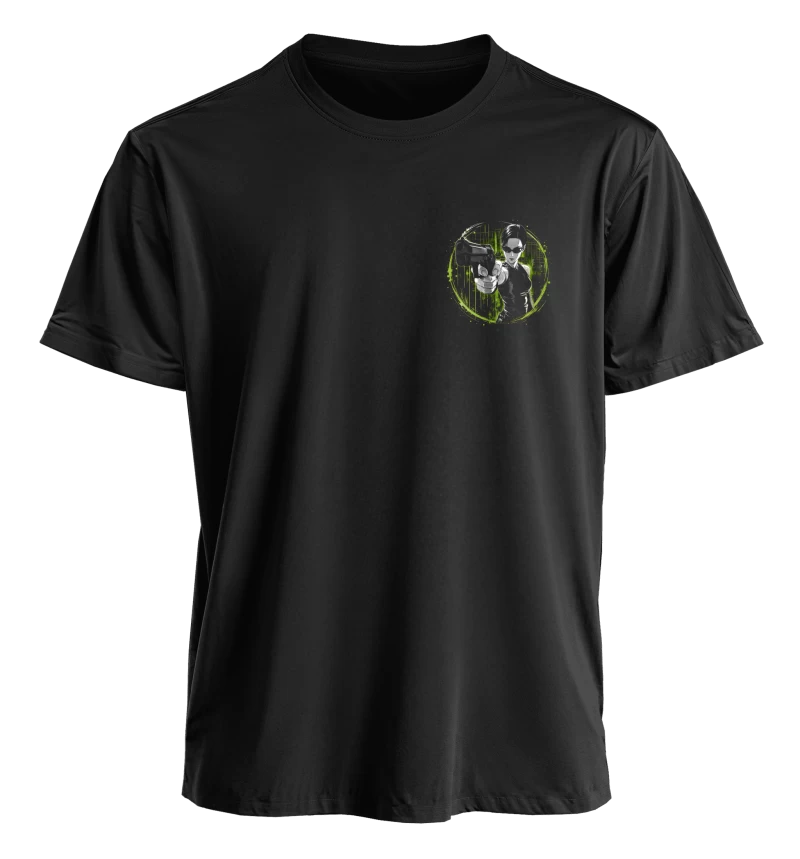 Polera Película Matrix Trinity | Espalda + Pecho
