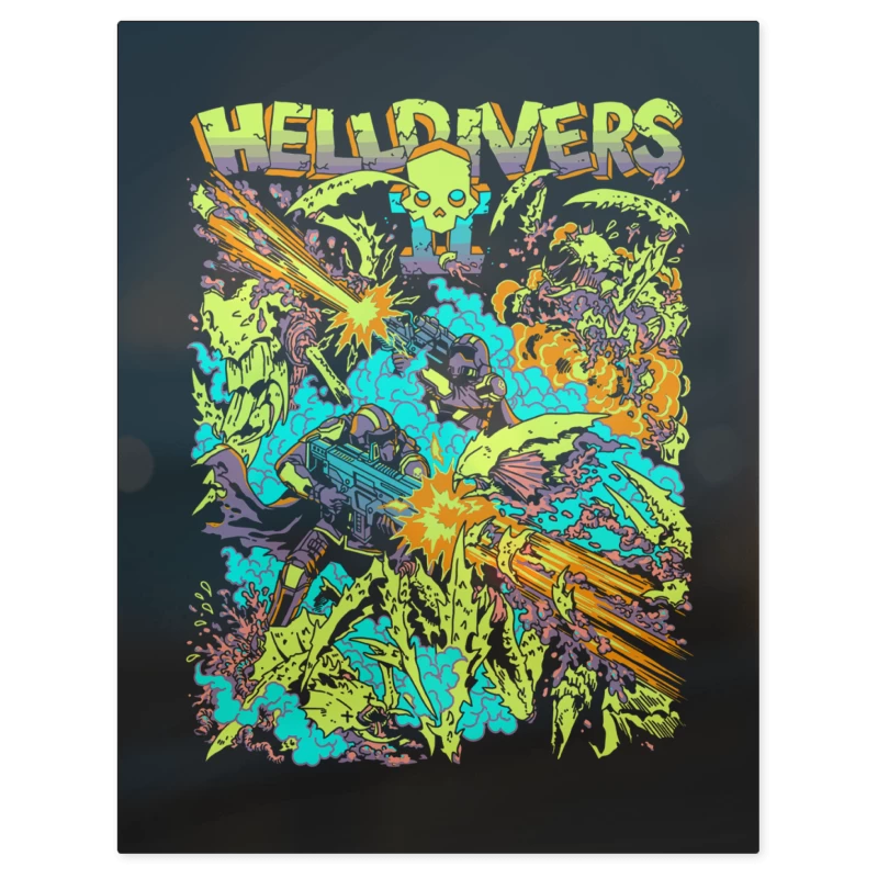 Helldivers 2 for Democracy – Print Metálico