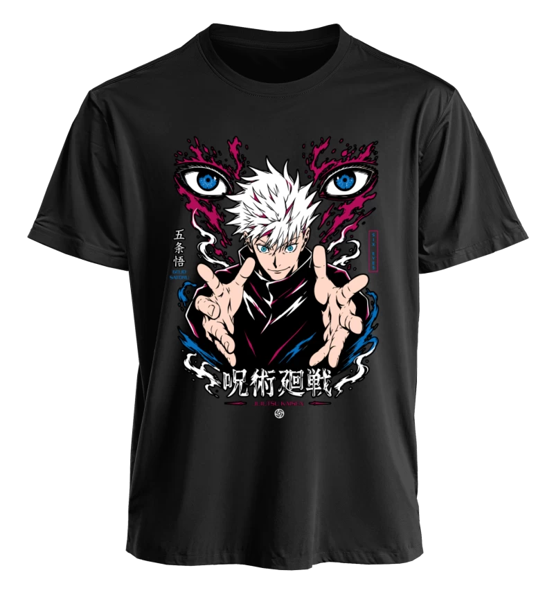 Polera Jujutsu Kaisen Gojo Satoru Six Eyes Awakening